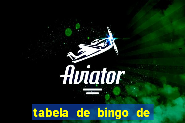 tabela de bingo de 1 a 100